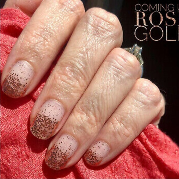 Color Street: Coming Up Rose Gold | Glitter Dipped Sparkle Party Metallic - Picture 2 of 8